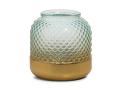 Vaze CURLY by Calligaris - Maros - Vaze CURLY by Calligaris - Maros v steklu svetlo modre in zlate barve