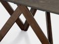 Keramična plošča in leseno podnožje CARTESIO mize - Capsule kolekcija Calligaris 2024 - okrogla jedilna miza Cartesio - 3