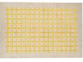 Preproga Cek z rumenimi črtami - pravokotne oblike, v bež barvi z rumenimi črtami v obliki mreže, na voljo v dimenziji 240 x 160 cm in 300 x 200 cm