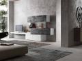 Dnevni regal INCLINART by PRESOTTO - Maros 14 - Dnevni regal INCLINART by PRESOTTO - Maros 14 v beli in sivi barvi