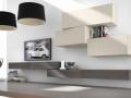 Dnevni regal INCLINART by PRESOTTO - Maros 7 - Dnevni regal INCLINART by PRESOTTO - Maros 7 v beli in sivi barvi