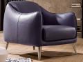 Fotelj PLATEA - Natuzzi Italia - Maros - 1 - Fotelj PLATEA - Natuzzi Italia - Maros - 1 v vijoličnem usnju