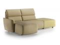 Klasična sedežna garnitura VERSATILE - Natuzzi Editions - Maros - 1 - Klasična sedežna garnitura VERSATILE - Natuzzi Editions - Maros - 1 v beige tkanini s črnim podnožjem