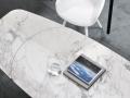 Miza CALLIGARIS z inovativno KERAMIČNO PREVLEKO - Miza CALLIGARIS z inovativno KERAMIČNO PREVLEKO s keramično ploščo v motivu white marble 