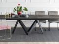 Miza CALLIGARIS z inovativno KERAMIČNO PREVLEKO - Miza CALLIGARIS z inovativno KERAMIČNO PREVLEKO s keramično ploščo v motivu emperador marble s črnimi nogami