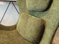 Naslon fotelja LAZY v zeleni tkanini - Naslon fotelja LAZY v zeleni tkanini