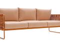 Trosed YO! - Trosed YO!; oranžno kovinsko podnožje, sedišča in nasloni v tkanini oranžne barve
