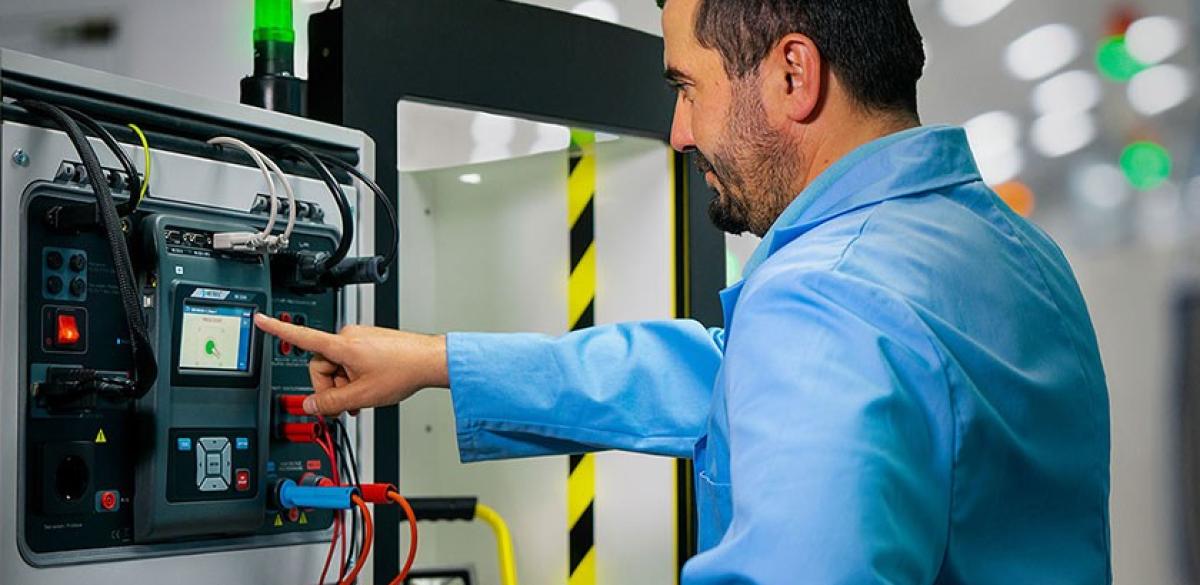 Pruebas de seguridad de fin de línea en producción