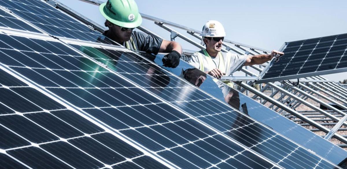 Fall of potential method for solar and wind stations