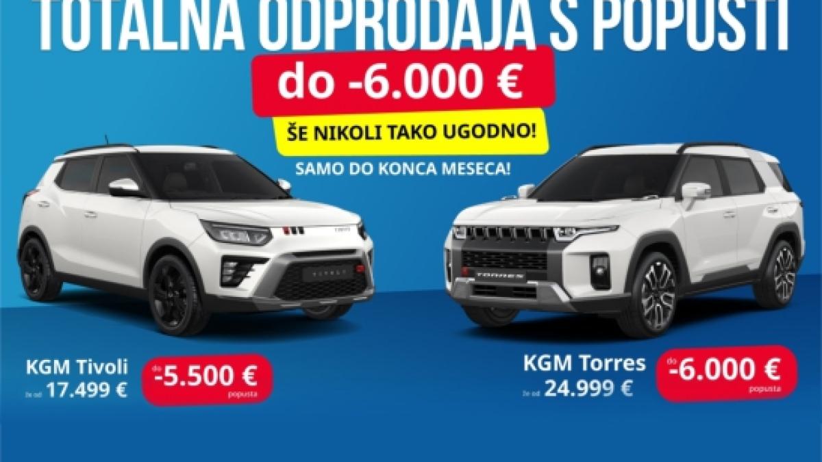 KGM Totalna odprodaja vozil