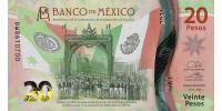 Mexico S6R53, 20 pesos, P136, B721,  2023  