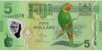 Fiji S1Z1, 5 dollars, replacement, 2013, P115, B526az, UNC