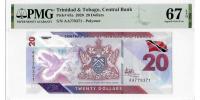 Trinidad and Tobago S5R1, 20 dollars, 2020, P3, B239, UNC