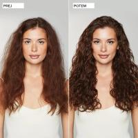 Pred in po uporabi Paul Mitchell Awapuhi Wild Ginger Anti-Frizz spreja – pogled od spredaj