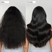 Lasje pred in po uporabi Finishing Hairspray (zadaj)