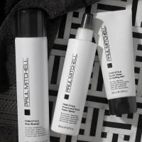 Paul Mitchell Firm Style linija – lak, sprej in gel za obstojno oblikovanje pričeske s sijajem.