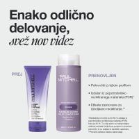 Prenovljena embalaža Paul Mitchell Platinum Blonde – enaka formula, bolj trajnostna