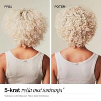 Paul Mitchell Platinum Plus Deep Violet Shampoo prej potem – močnejše toniranje blond las