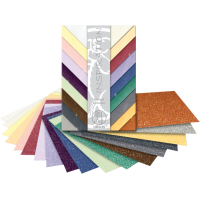 Blok papirja v kovinskih barvah, 200 g, 23 x 33 cm, 18 listni