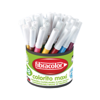 Debeli flomastri Fibracolor Colorito maxi, lonček, 48 kosov