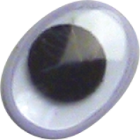 Gibljivo oko, ovalno, 15 mm