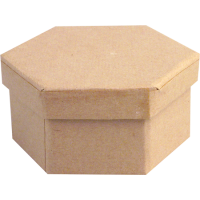 Kartonska šatulja, šestkotna, Ø9 x 4 cm