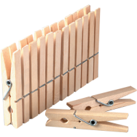 Kljukice za perilo, 72 x 10 mm, 10 kosov