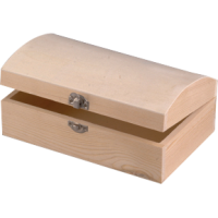 Lesena skrinjica, 13 x 5 x 4,5 cm