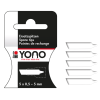 Nadomestne prirezane konice za flomaster YONO, 0.5 - 5 mm, 5 kosov