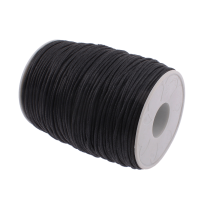 Povoščena vrvica Ø2.5 mm, črna, 1 meter