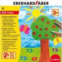 Prstne barve Eberhard Faber, komplet 4 barv