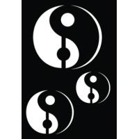 Samolepilna šablona Ki-sign, 7 x 10 cm, Yin&Yang
