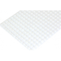 Samolepilne polovične perlice, 6 mm, bele, 252 kosov