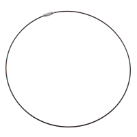Vratni obroč - žica, 45 cm, Ø1 mm, črn