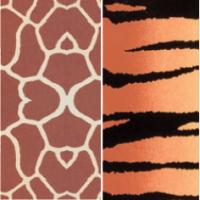 Color-Dekor 180°C, 10x20 cm, imitacija. tiger/žirafa, 2 foliji