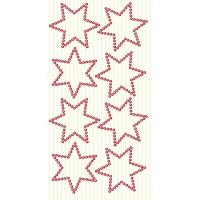 Dekorativni dodatki, zvezdice, rdeči