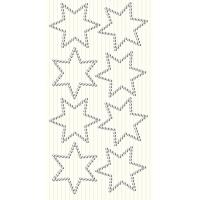 Dekorativni dodatki, zvezdice, srebrni