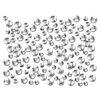 Dekorativni kamenčki, 3 + 4 mm, prosojni, 240 kosov