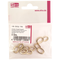 Dvojni prstan, pozlačen, 25mm (5)