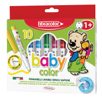 Flomastri Fibracolor - Baby color, komplet 10