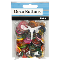 Komplet gumbov, Ø12 + 18 + 20 mm, več barv, 100 kosov