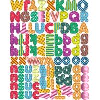 Komplet magnetnih črk, 3.2 - 4.3 cm, 100 črk