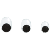 Komplet ovalnih očes, 4 x Ø7, 4 x Ø10, 2 x Ø12 mm, 10 kosov