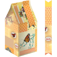 Komplet za izdelavo škatlice, 24.8 x 33 cm, metulj, 5 škatlic