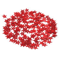 Konfeti - zvezdice, 7 mm, 5 g, rdeče