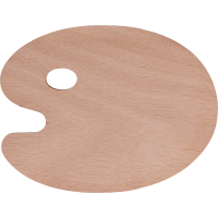 Lesena paleta za mešanje barv, 24 x 30 cm