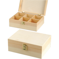 Lesena škatla za shranjevanje, 23.5 x 17 x 9 cm