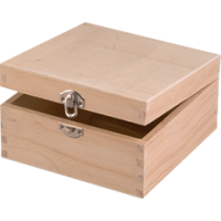 Lesena škatlica, 10 x 10 x 5.5 cm