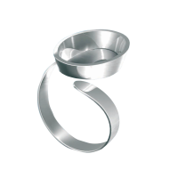 Nakit FIMO, prstan z ovalno osnovo, 1 kos