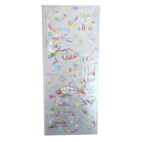 Nalepke, mavrične, 10 x 23 cm, morske živali